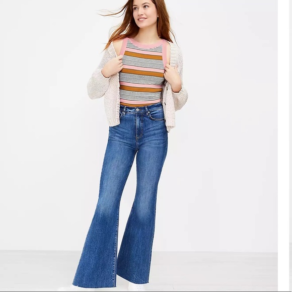 High Rise Sandal Flare Jeans - Picture 2 of 3